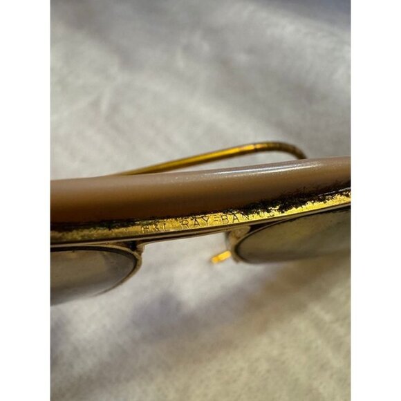 Vintage Ray-Ban USA B&L Diamond Hard Outdoorsman Aviator Gold - Picture 5 of 6
